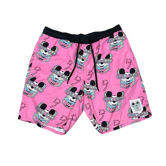 Neff Mens Disney Collection Colorful Swim Trunks Classic Fit Size Medium - Picture 1 of 7